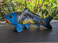 Talavera Pottery Fish: Handmade Mexican Ceramic Garden Decor