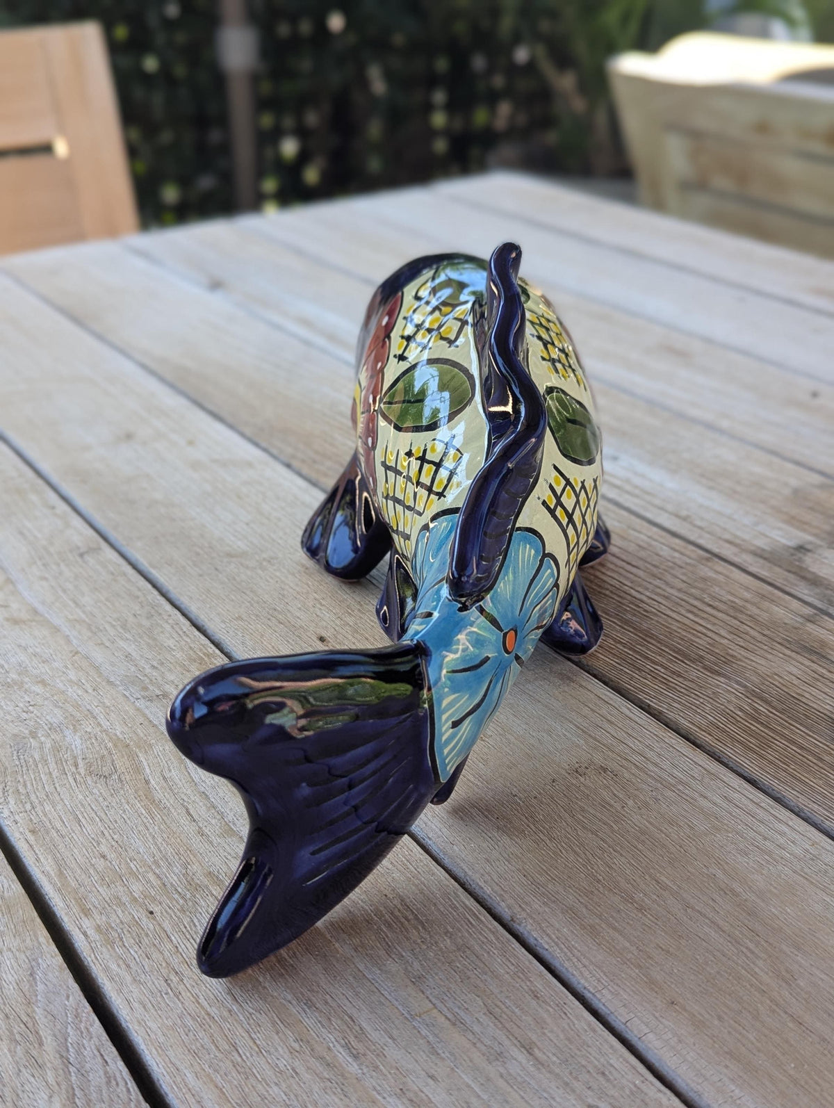 Talavera Pottery Fish: Handmade Mexican Ceramic Garden Decor
