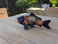 Talavera Pottery Fish: Handmade Mexican Ceramic Garden Decor