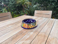 Talavera Dog Bowl: Hand-painted Ceramic Pet Food Dish