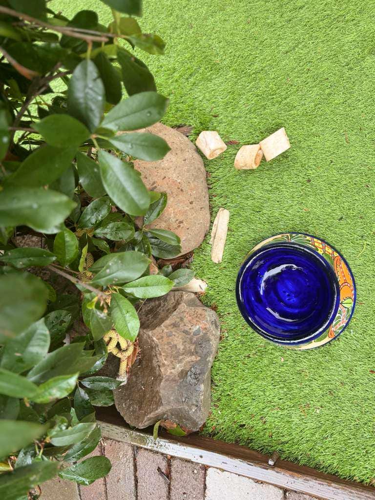 Talavera Dog Bowl: Hand-painted Ceramic Pet Food Dish