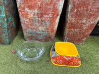 Talavera Dog Bowl: Hand-Painted Ceramic Mexican Pet Food Dish