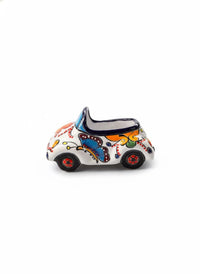 Talavera VW Bug Planter: Handmade Mexican Pottery Home Decor