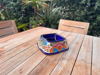 Talavera Dog Bowl: Hand-Painted Ceramic Mexican Pet Food Dish