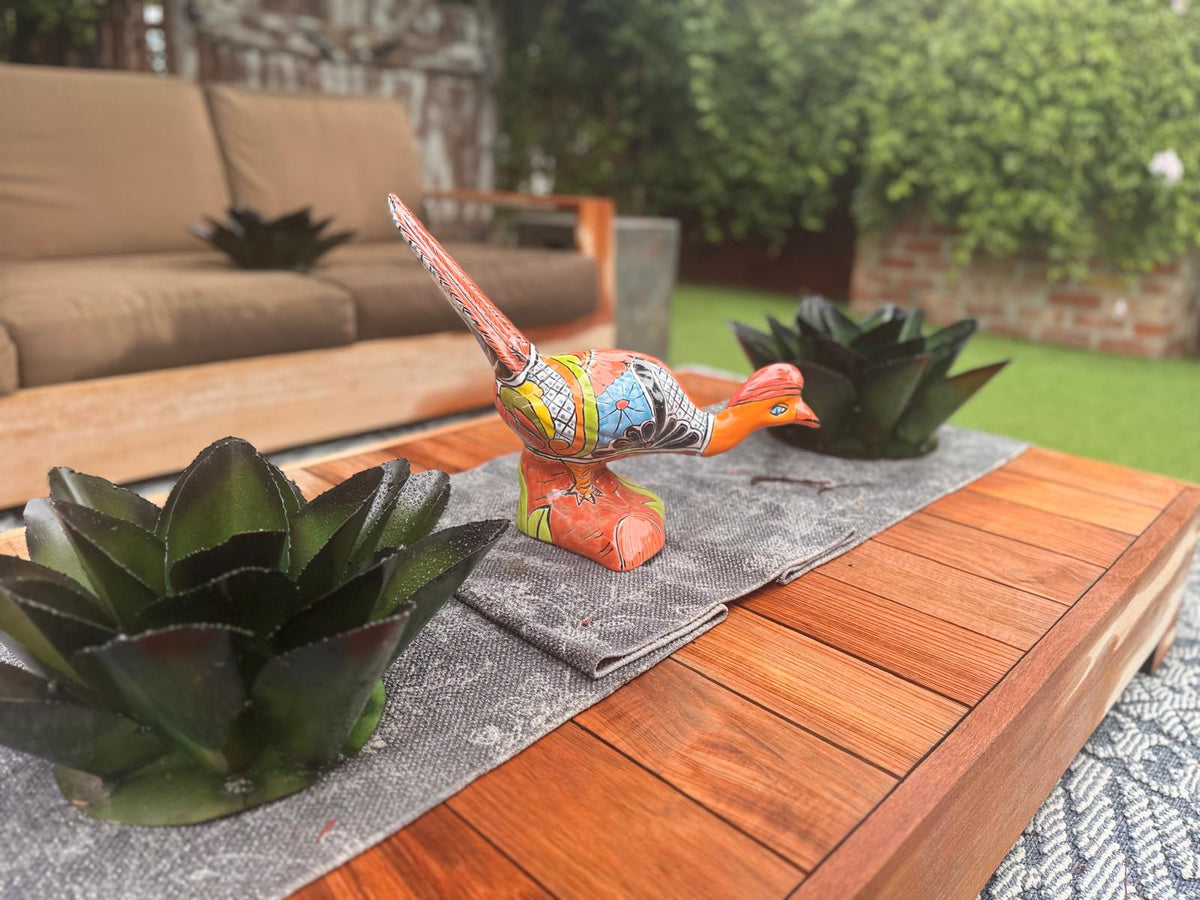 Talavera Roadrunner is Handmade Mexican Ceramic Garden Art