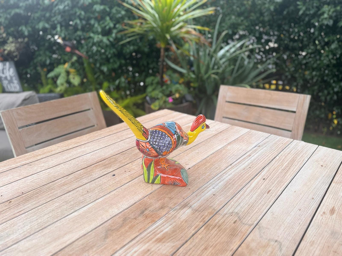 Talavera Roadrunner is Handmade Mexican Ceramic Garden Art