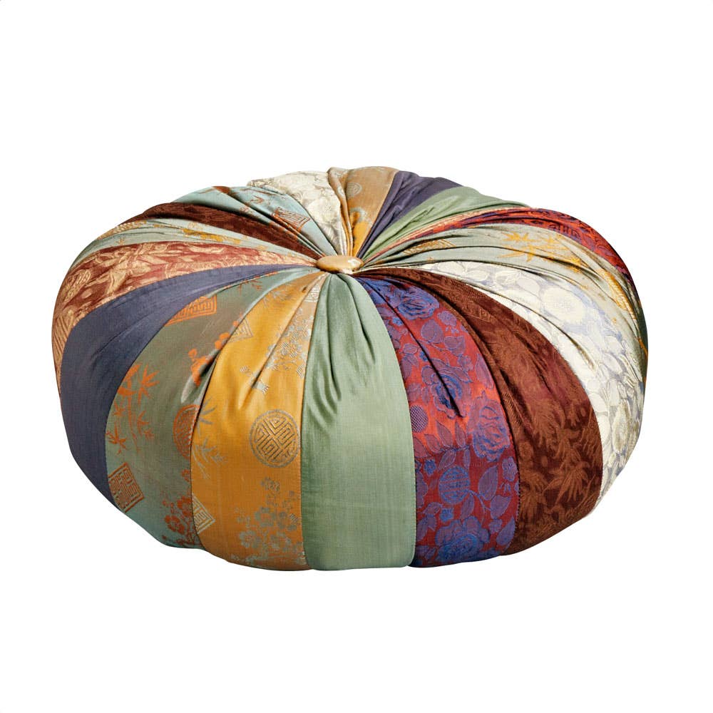 Yoga Pillow, Home Decor Yoga, Home Art Pillow, Silk Pillow, Rayon Pillow