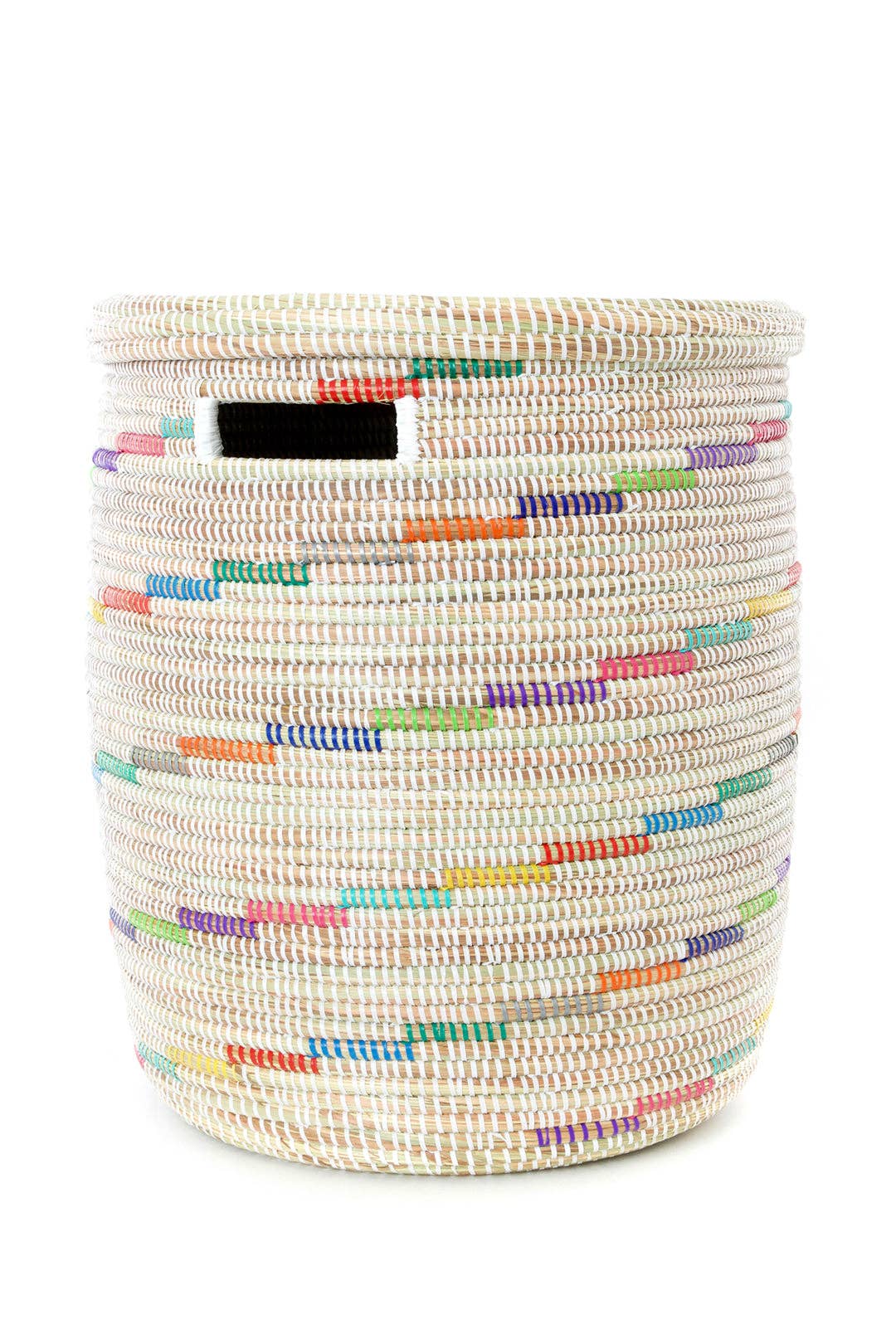 Vanilla Sugar Swirl Flat Lid Storage Basket, Home Decor Housewarming Gift for Her