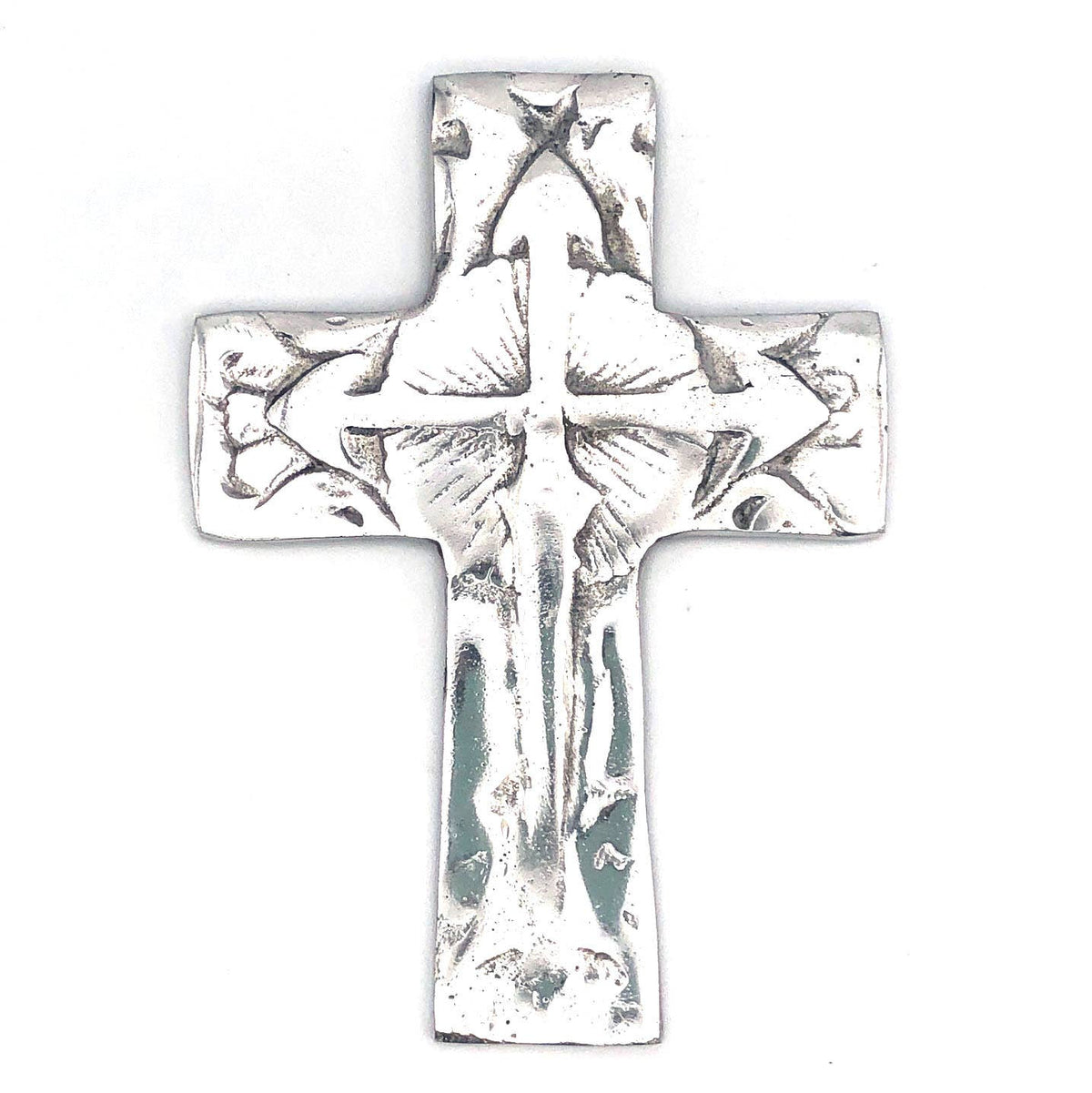 Recycled Aluminum Cross with Arrows  Home Decor, Housewarming Gift for Her