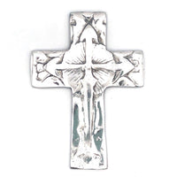 Recycled Aluminum Cross with Arrows  Home Decor, Housewarming Gift for Her