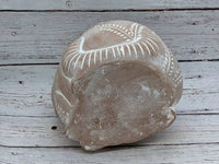 Crouching Cat Planter, Handmade Terracotta Flower Pot Garden Art and Home Decor