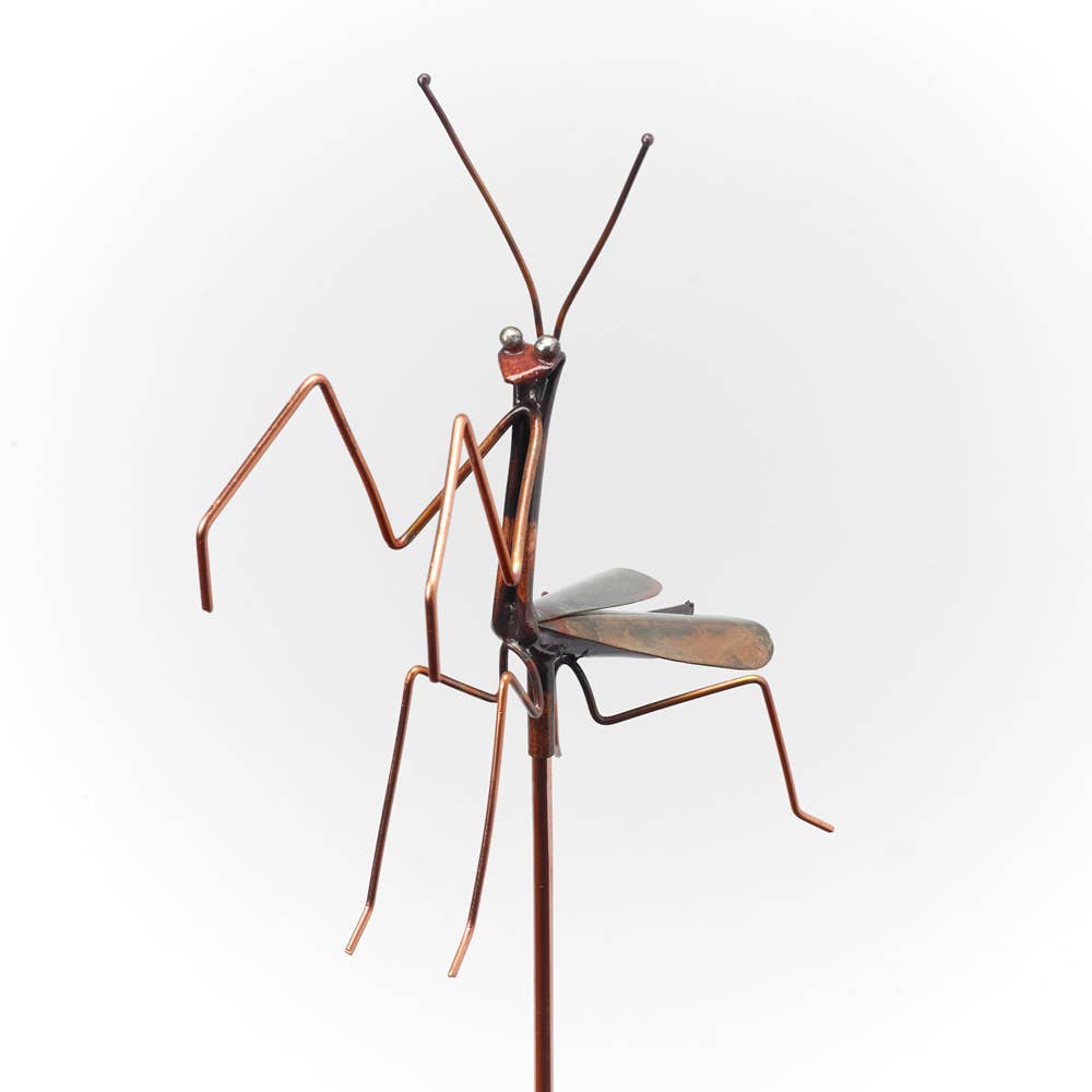 Small Praying Mantis Garden Stake, Yard Art Home Decor, Indoor or Outdoor Decoration