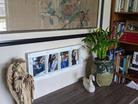 5x7 Wood 4 Picture Frames w Glass Panes, Rustic, Whitewashed Home Decor, Distressed Look Window Frame, Handmade TX USA, Free S/H