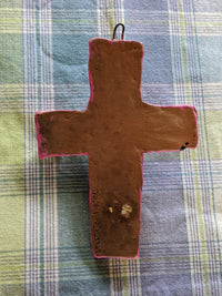 Handmade Cross, Cross Wall Decor, Cross Wall Art, Large Cross Decor, Cross Decorations, Religious Cross, Red