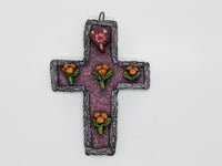Handmade Cross, Cross Wall Decor, Cross Wall Art, Large Cross Decor, Cross Decorations, Religious Cross, Purple