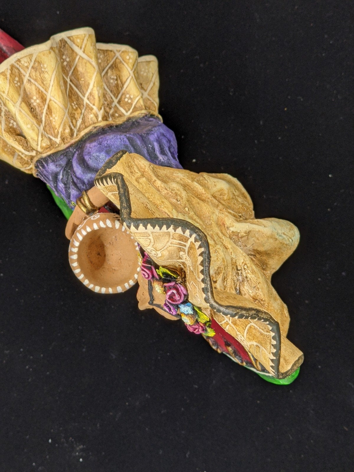 Pre-Order | Woman on the Clock Original Folk Art Clay Figurine, Unique Home Décor from Oaxaca, Mexico by Jose Juan Aguilar | Handmade Gift