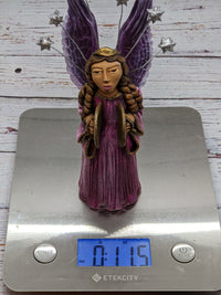 Christmas Decorations, Angel & Cymbals, Christmas Angel Home Decor, Handmade Angel Art de Oaxaca Mexico