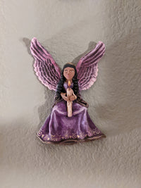 Angel with Candle, Angel Home Decor, Original Handmade Angel Art from Oaxaca Mexico, Christmas Tree Ornament, Christmas Decoration