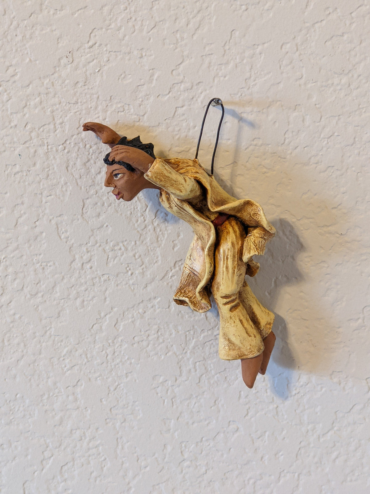 Christmas Tree Ornament, Happy Newlyweds Christmas Decorations, Home Decor, Original Handmade Angel Art from Oaxaca Mexico, Pair