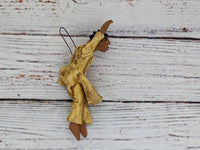 Christmas Tree Ornament, Happy Newlyweds Christmas Decorations, Home Decor, Original Handmade Angel Art from Oaxaca Mexico, Pair