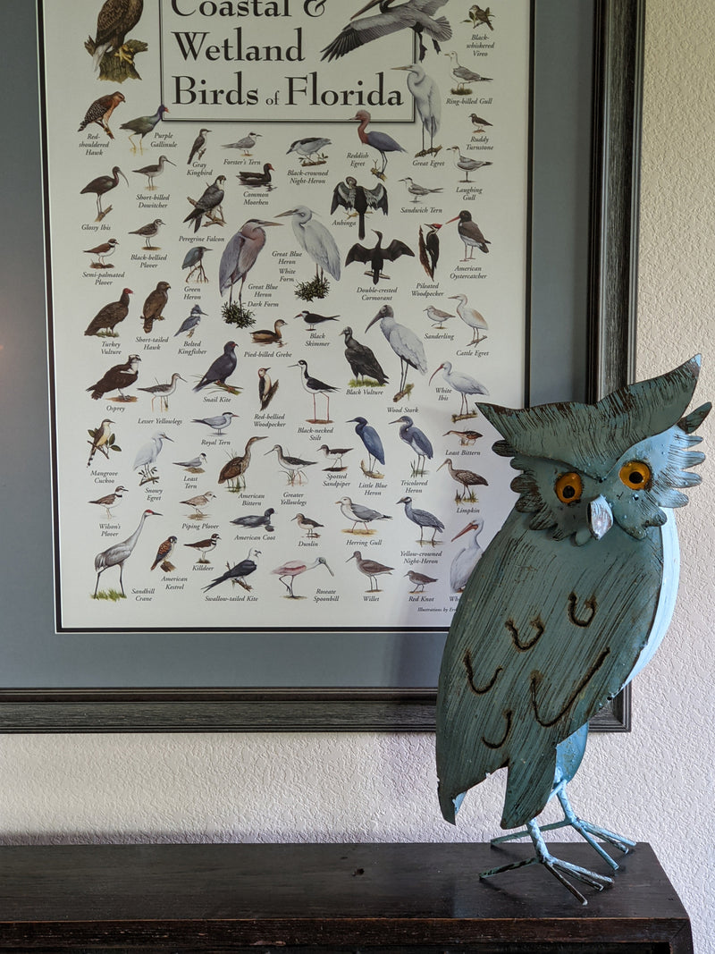 – Decoration Metal Metal Owl Decor, for Home Garden, LUV2BRD Owl Owl Statue, Owl