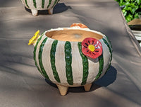 Ceramic Planter, Cactus Flower Pot, Handmade Mexican Pottery from Atzompa, Mexico, Home Decor, Indoor or Outdoor Decor, Charming Plant Pot