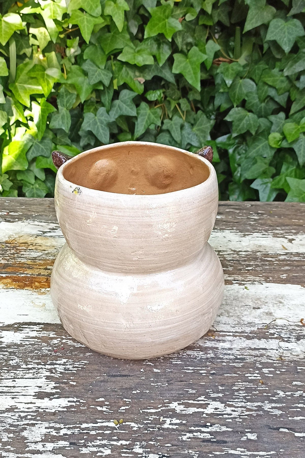 Ceramic Owl Planter, Flower Pot, Handmade Mexican Pottery from Atzompa, Mexico, Home Decor, Indoor or Outdoor Decor, Charming Plant Pot