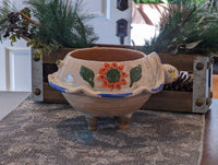 Ceramic Planter, Turtle Flower Pot, Handmade Mexican Pottery from Atzompa, Mexico, Home Decor, Indoor or Outdoor Decor, Charming Plant Pot