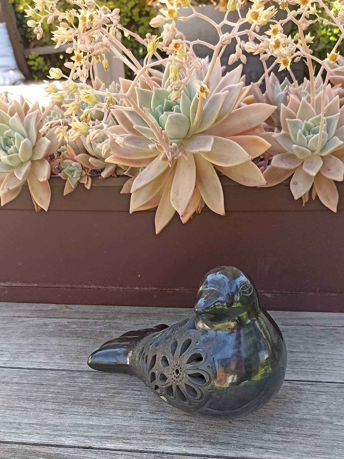 Dove Home Decor, Barro Negro, Black Clay, Handmade Mexican Pottery from San Bartolo near Oaxaca, Mexico