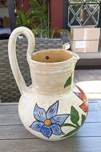 Pitcher Planter, Ceramic Flower Pot, Handmade Mexican Pottery from Atzompa, Mexico, Home Decor, Indoor or Outdoor Decor, Charming Plant Pot