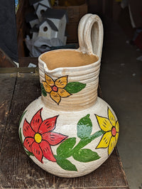 Pitcher Planter, Ceramic Flower Pot, Handmade Mexican Pottery from Atzompa, Mexico, Home Decor, Indoor or Outdoor Decor, Charming Plant Pot