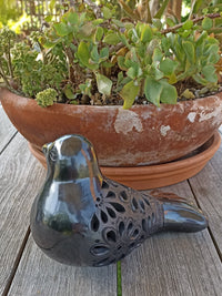 Dove Home Decor, Barro Negro, Black Clay, Handmade Mexican Pottery from San Bartolo near Oaxaca, Mexico