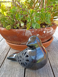 Dove Home Decor, Barro Negro, Black Clay, Handmade Mexican Pottery from San Bartolo near Oaxaca, Mexico