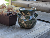 Pre-Order | Captivating 10.5" Round Planter is a Talavera Ceramic Flower Pot | Handmade Pottery for Outdoor Garden Decor | Ships 3-25