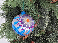 Christmas Ornaments: Unique Mexican Christmas Decor features festive patterns & bold colors, Hand Painted Wood Ornament for Christmas Tree