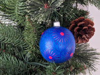 Christmas Ornaments: Unique Mexican Christmas Decor features festive patterns & bold colors, Hand Painted Wood Ornament for Christmas Tree