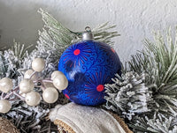 Christmas Ornaments: Unique Mexican Christmas Decor features festive patterns & bold colors, Hand Painted Wood Ornament for Christmas Tree