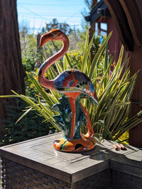 Pink Flamingo Talavera Home Decor & Garden Art | Gorgeous Handmade Flamingo Will Enhance Your Home, Porch or Outdoor Decorations