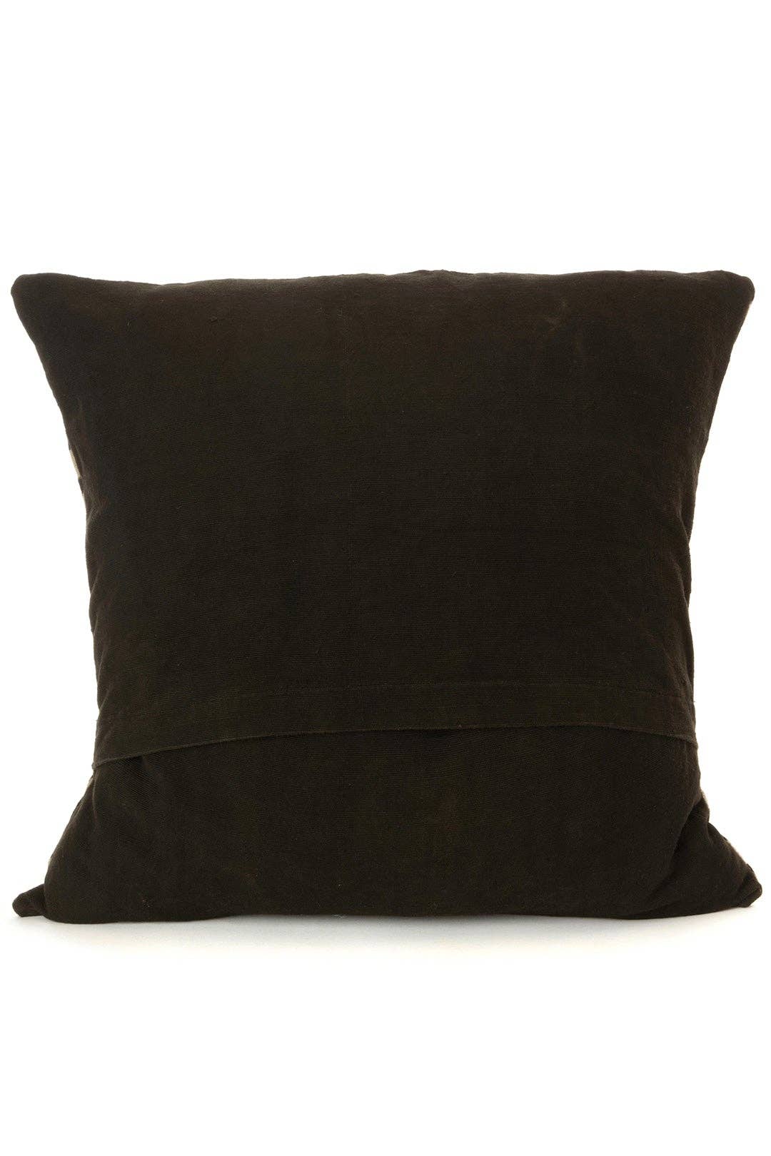 Timbuktu Dunes Organic Cotton Pillow Cover, Ivory Back,  Home Decor Housewarming Gift for Her