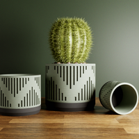 Heritage Succulent Planter With Drip Tray, Unique Flower Pot Home Decor, Housewarming Gift for Her, Medium, Muted White Color
