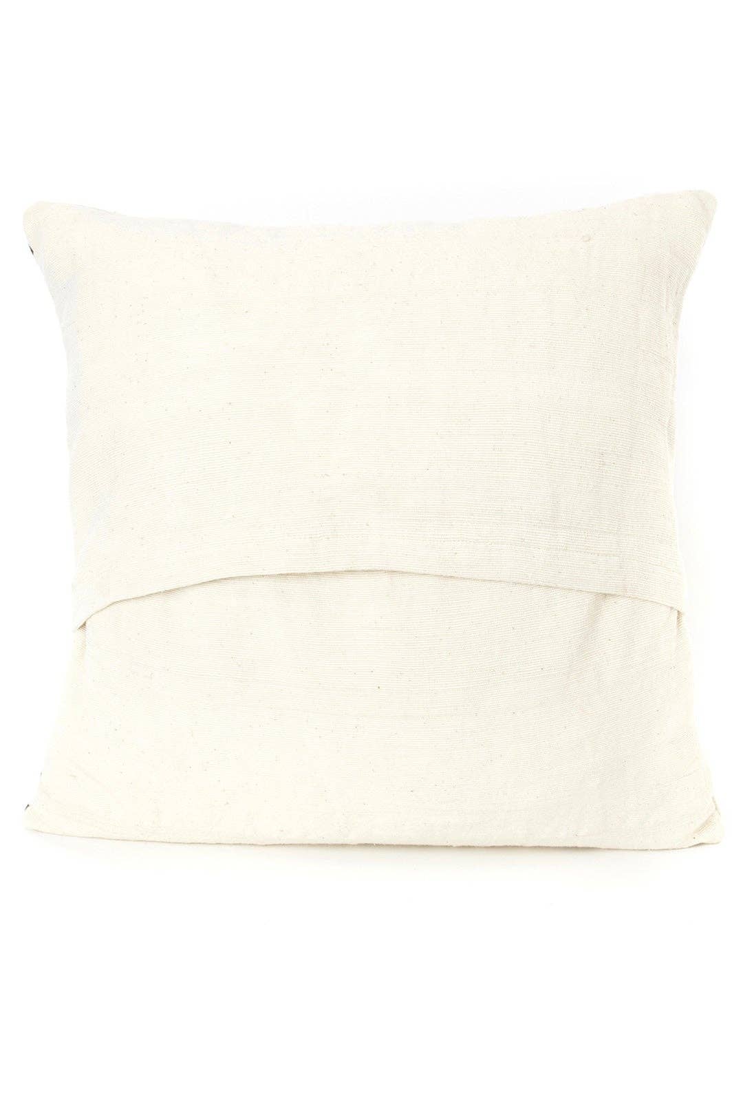 Timbuktu Dunes Organic Cotton Pillow Cover, Ivory Back,  Home Decor Housewarming Gift for Her
