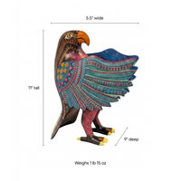Alebrije Eagle Figurine | Hand-Carved & Hand Painted Mexican Folk Art from Oaxaca