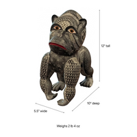 Alebrije Gorilla Figurine | Hand-Carved & Hand Painted Mexican Folk Art from Oaxaca