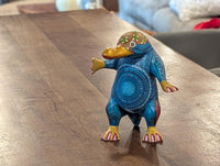 Alebrije Platypus Figurine | Hand-Carved & Hand Painted Mexican Folk Art from Oaxaca