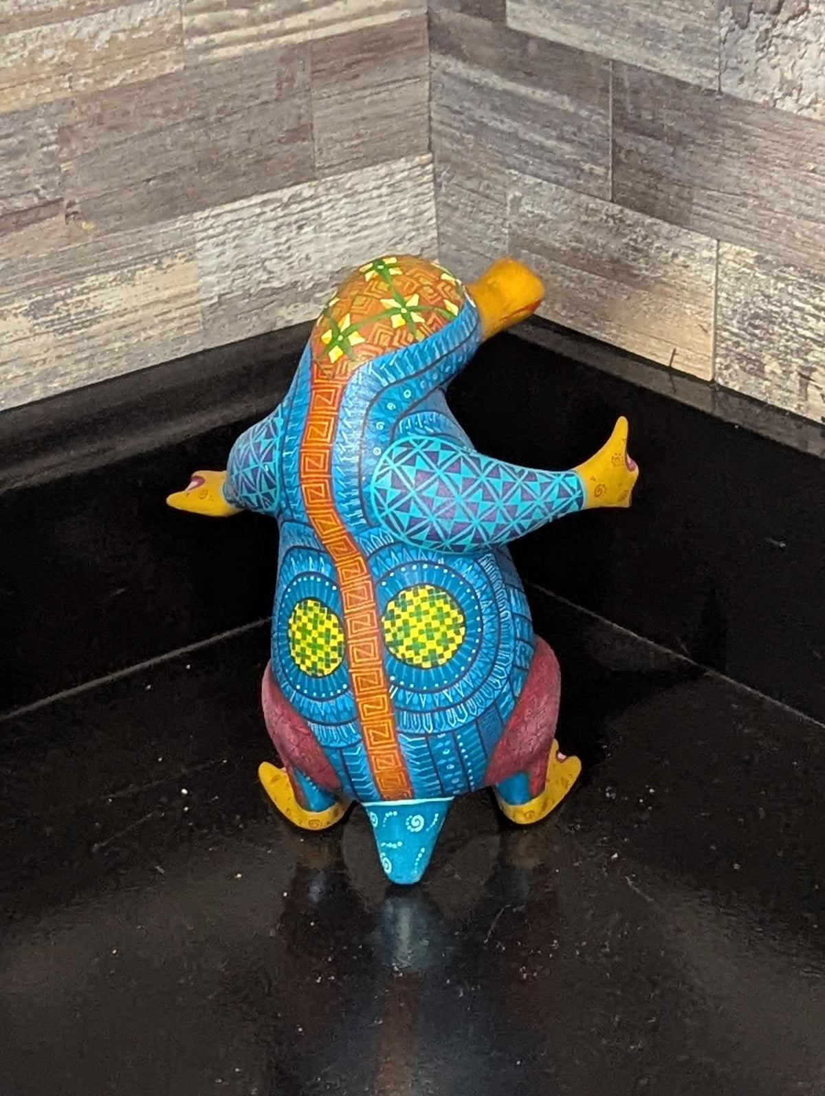 Alebrije Platypus Figurine | Hand-Carved & Hand Painted Mexican Folk Art from Oaxaca