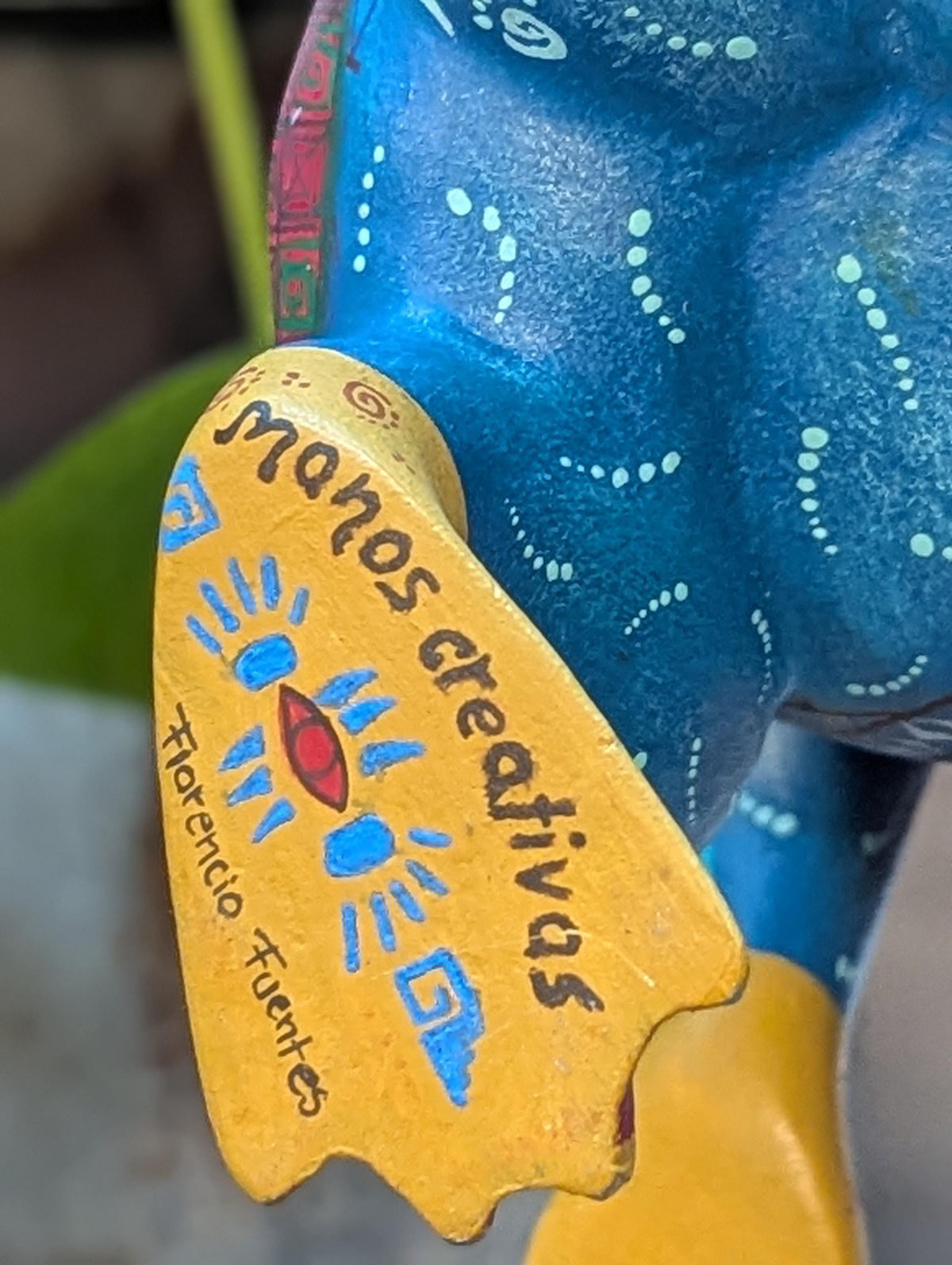 Alebrije Platypus Figurine | Hand-Carved & Hand Painted Mexican Folk Art from Oaxaca