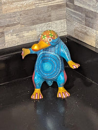 Alebrije Platypus Figurine | Hand-Carved & Hand Painted Mexican Folk Art from Oaxaca