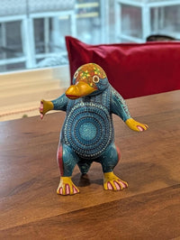 Alebrije Platypus Figurine | Hand-Carved & Hand Painted Mexican Folk Art from Oaxaca