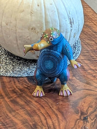Alebrije Platypus Figurine | Hand-Carved & Hand Painted Mexican Folk Art from Oaxaca