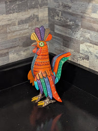 Alebrije Rooster Figurine | Hand-Carved & Hand Painted Mexican Folk Art from Oaxaca
